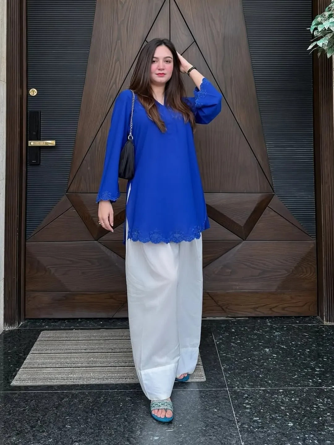 BLUE FLAIR FARSHI SET