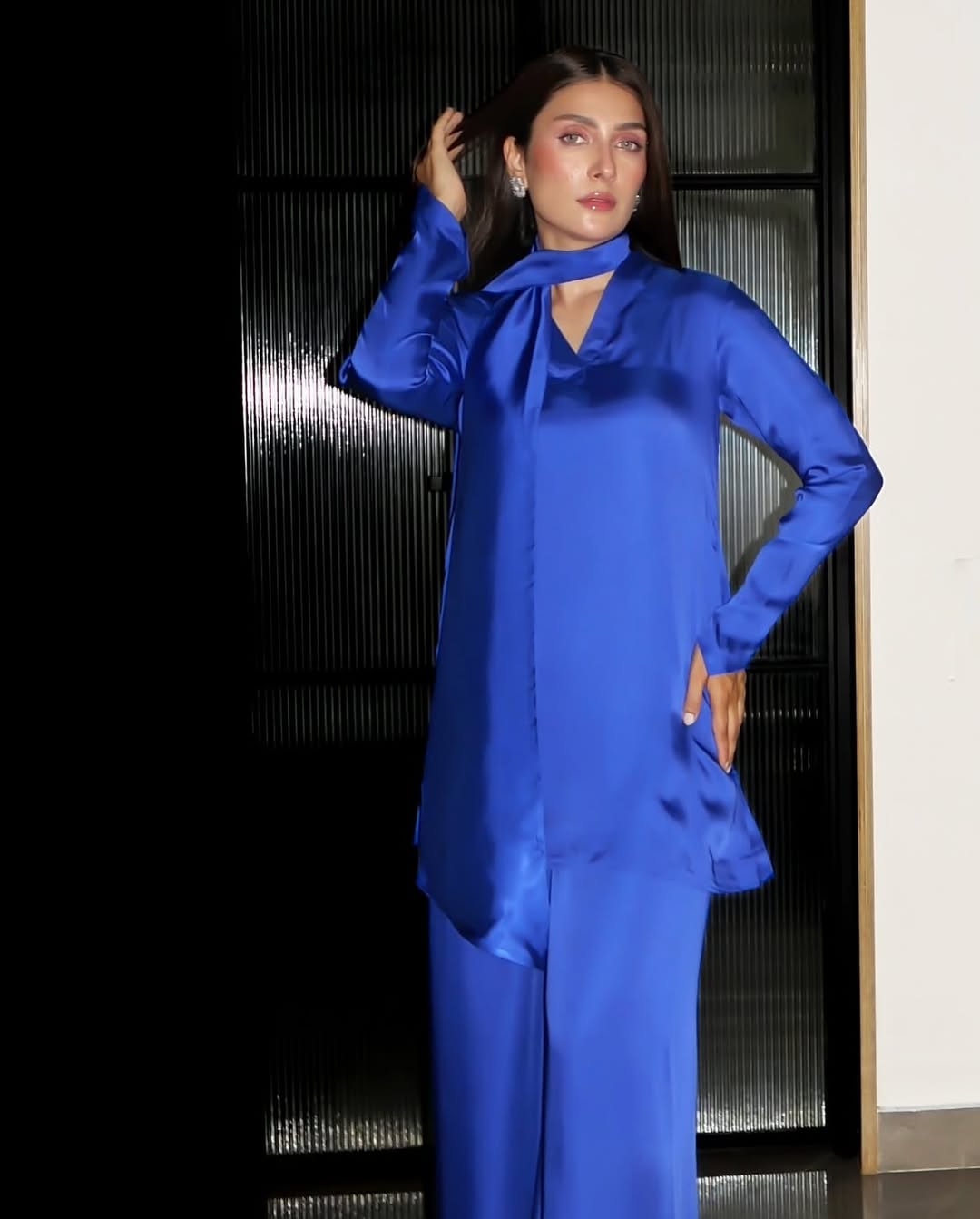 Royal Blue Farshi Shalwar