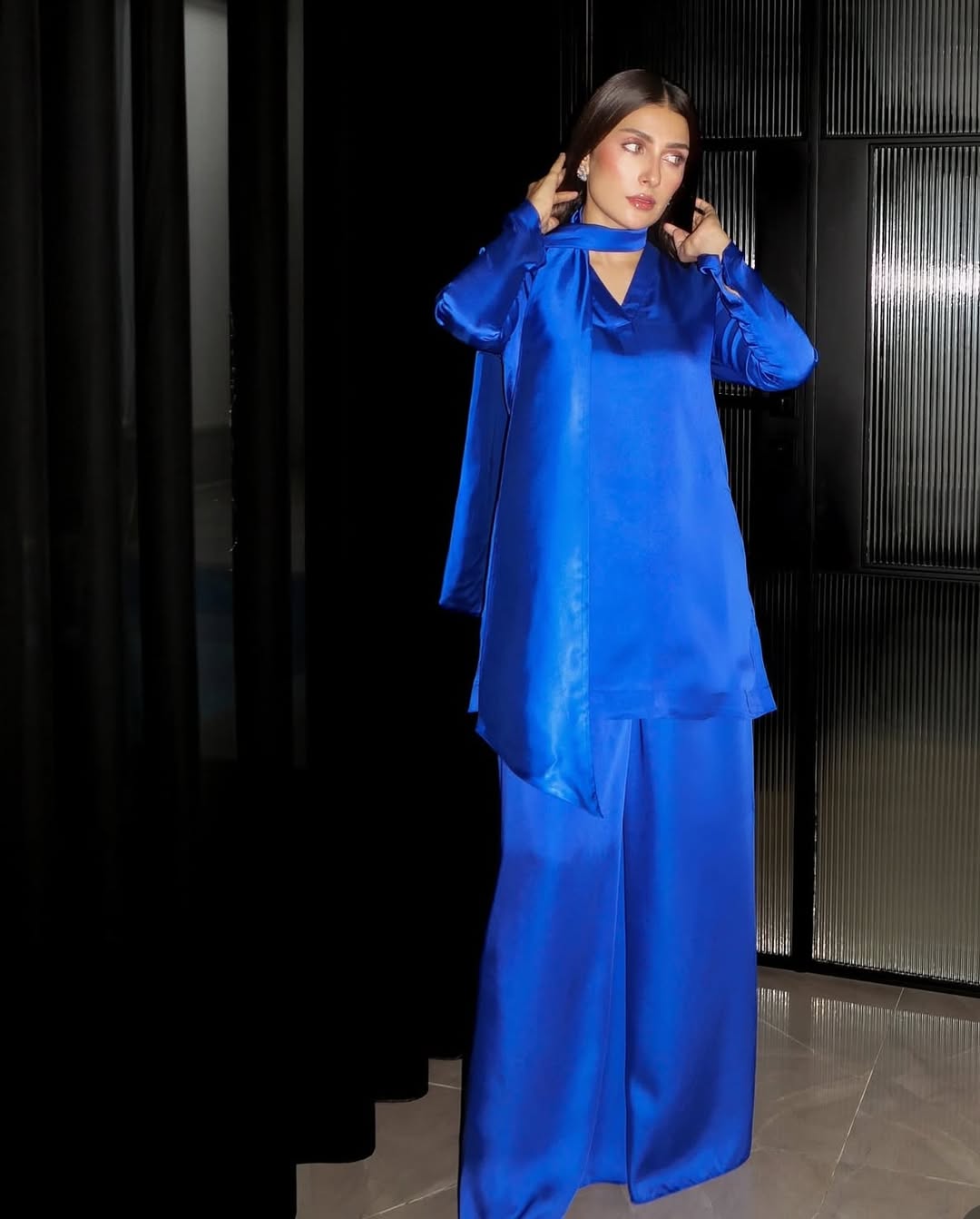 Royal Blue Farshi Shalwar