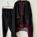 Black&Red Farshi Salwar Set