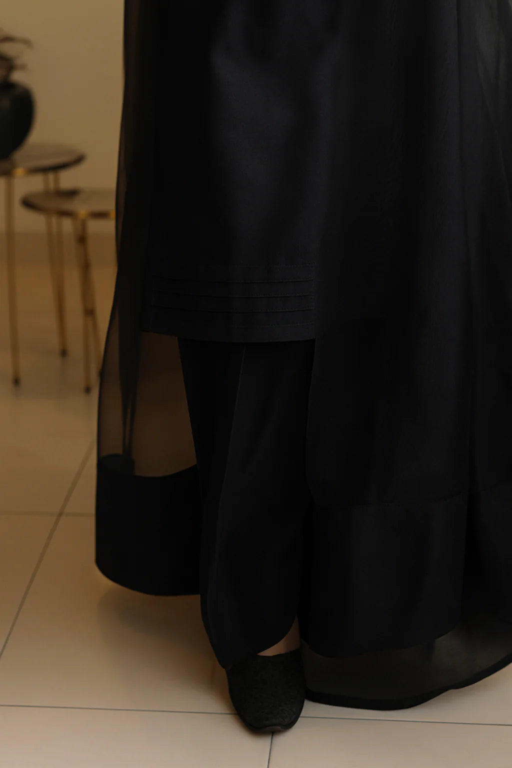 PARTY WEAR BLACK FARSHI SHALWAR