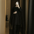 PARTY WEAR BLACK FARSHI SHALWAR