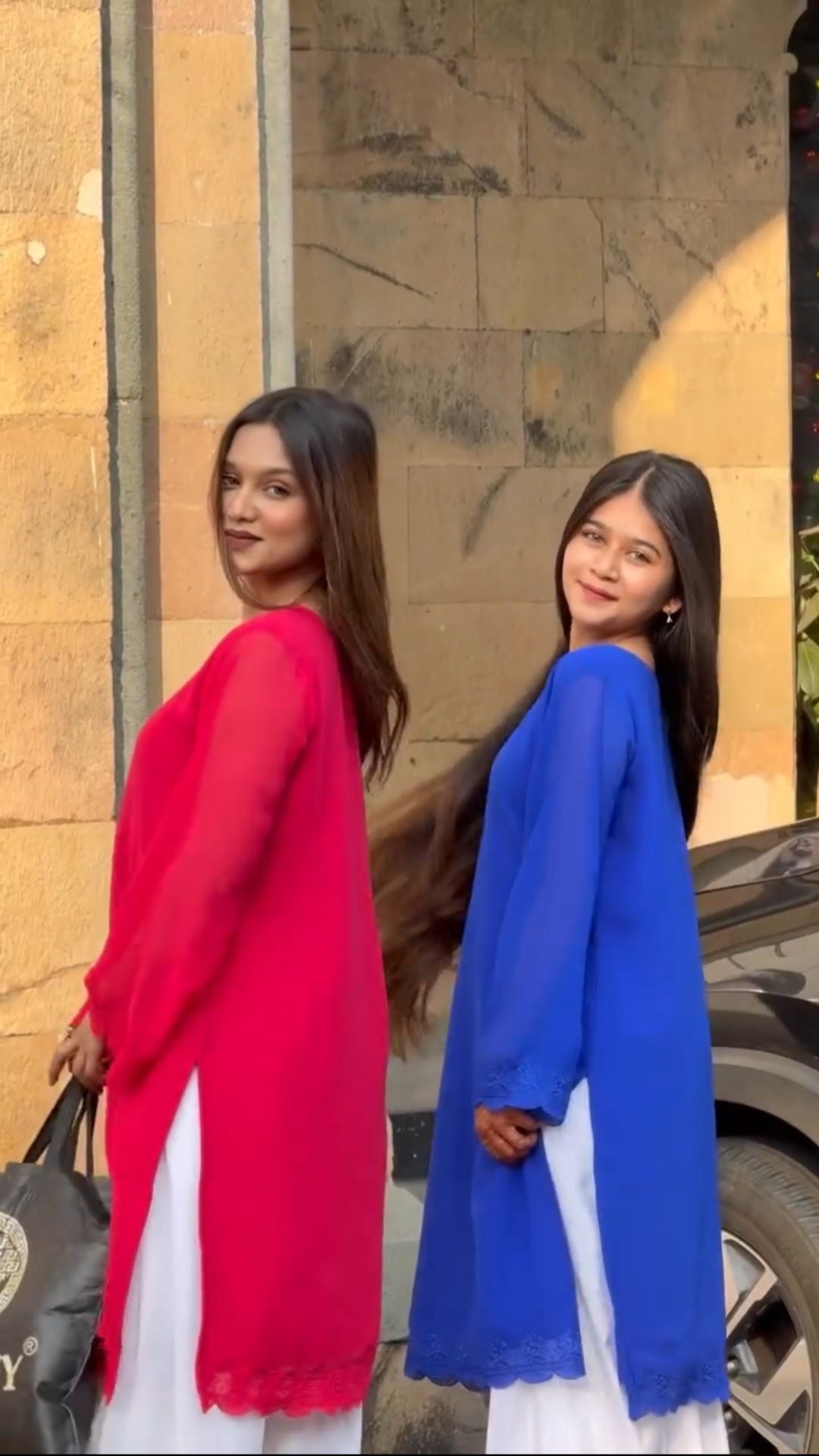 COMBO LUXURY BLUE & PINK FLAIR FARSHI 3 PISE SET