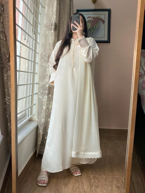 Kurta Pent with Chiffon Dupatta Set