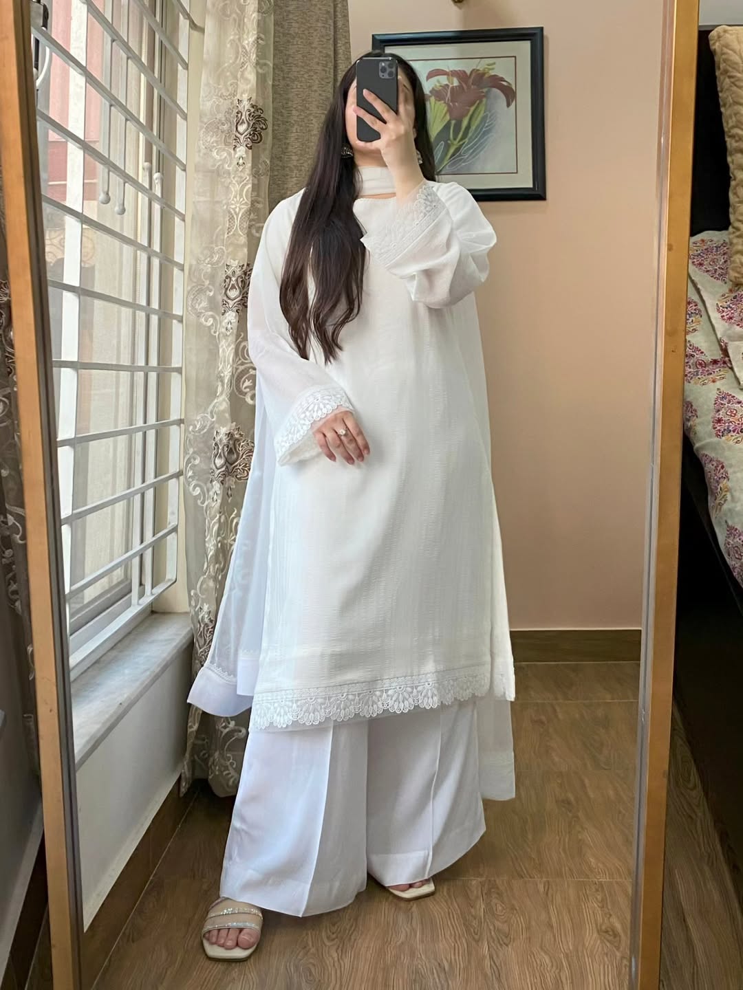 3 Piece set - Dress with Plazo