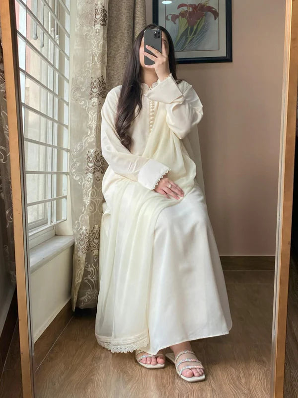 Kurta Pent with Chiffon Dupatta Set