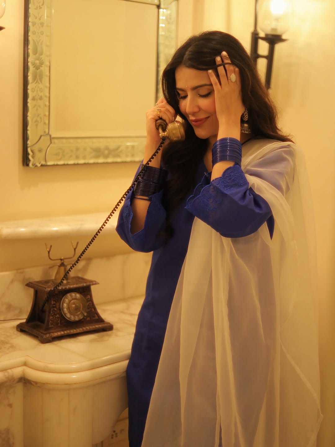 BLUE  FARSHI SET