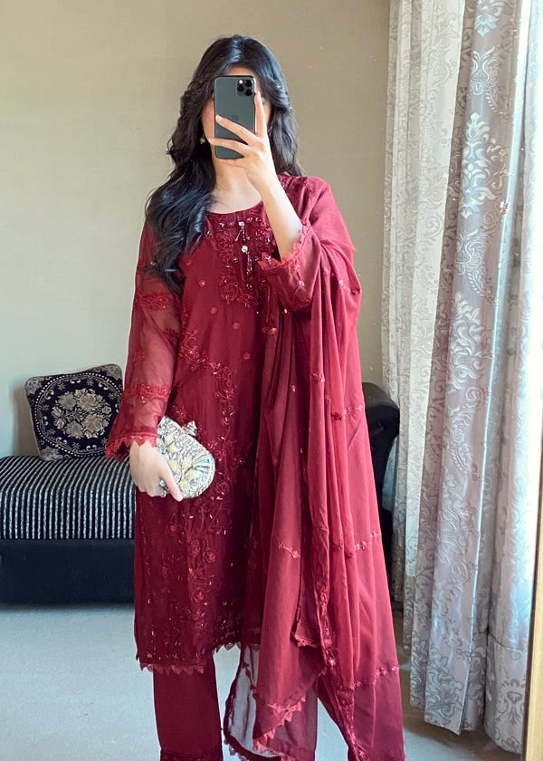 PARTY WEAR TOP PLAZZO & DUPATTA SET