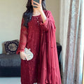 PARTY WEAR TOP PLAZZO & DUPATTA SET