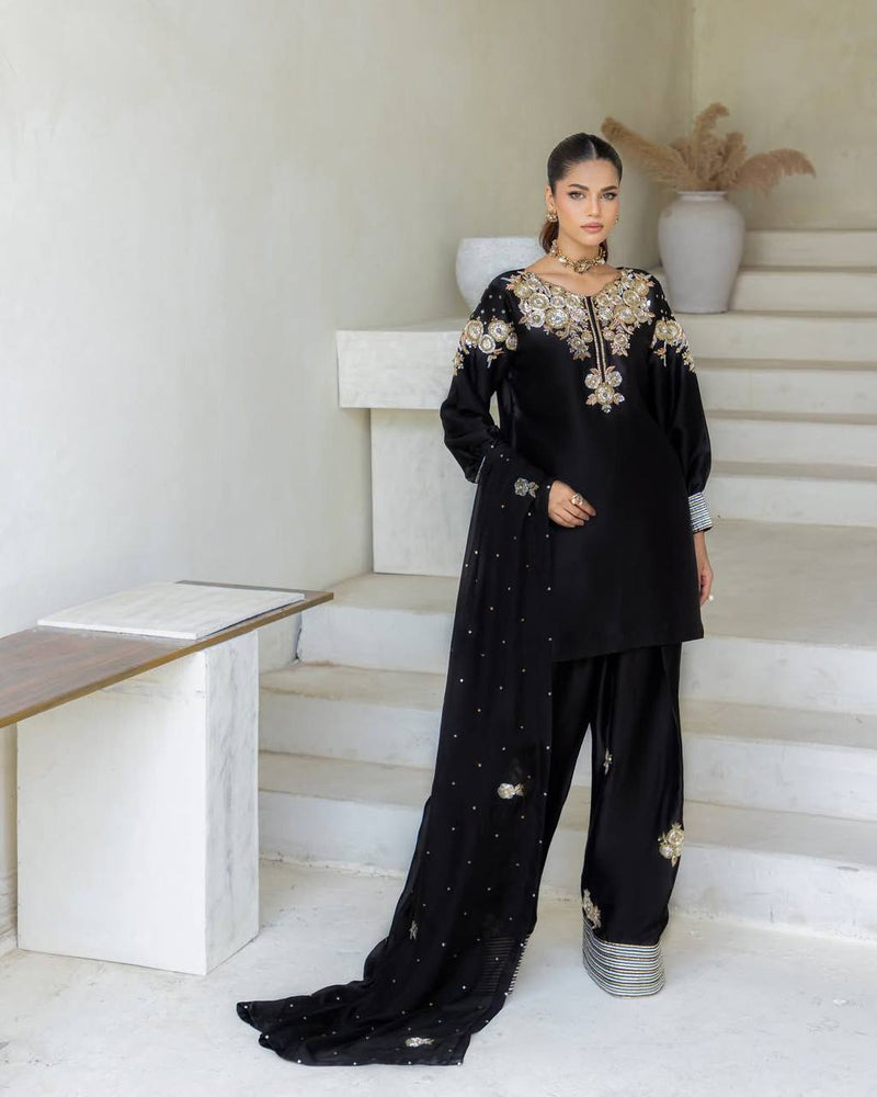 3 Piece Suit with Farshi Shalwar