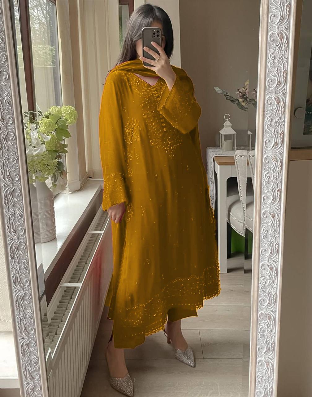 EXCLUSIVE 3 PIECE PLAZZO PAIR WITH DUPATTA