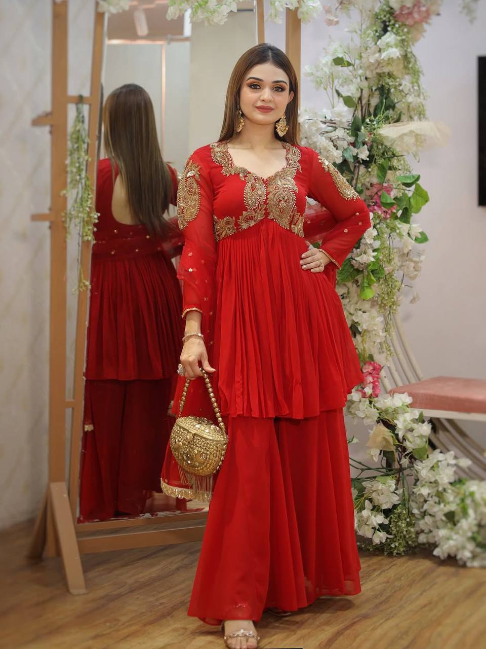 Sharara Style Plazzo Suit