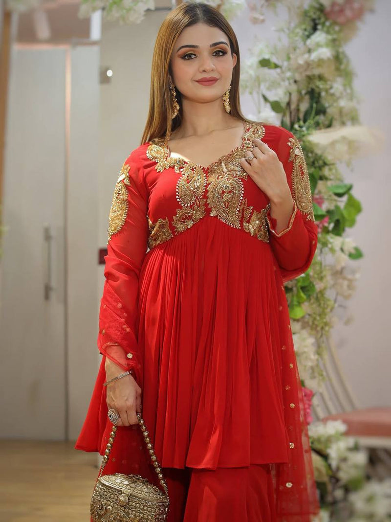 Sharara Style Plazzo Suit