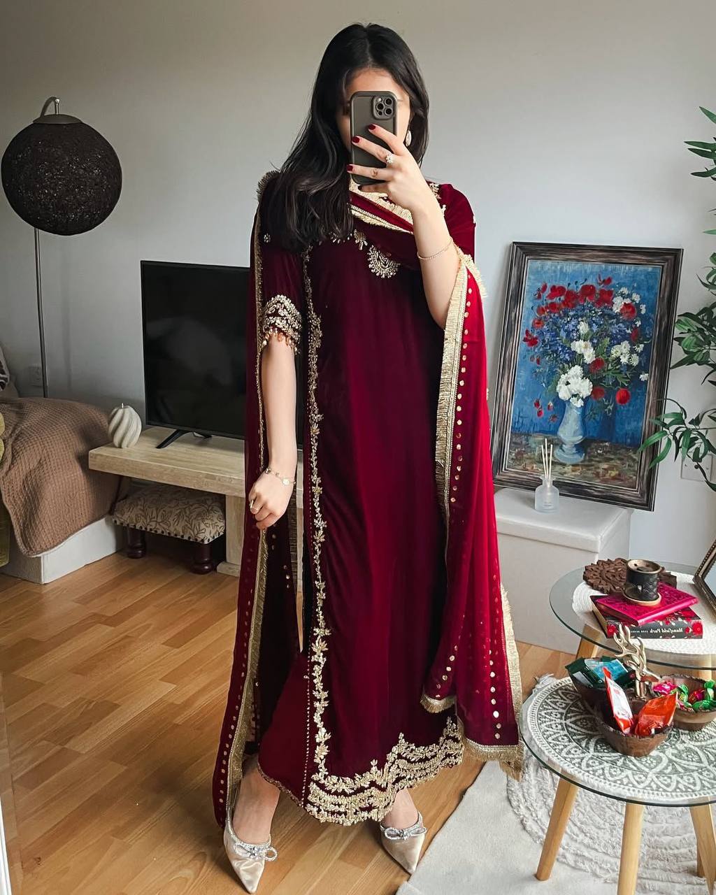 3Pc Kurti Pant Dupatta Set (Ready to Wear)