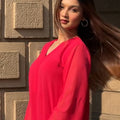 Luxury Pink Grace Farshi 3 pise Set