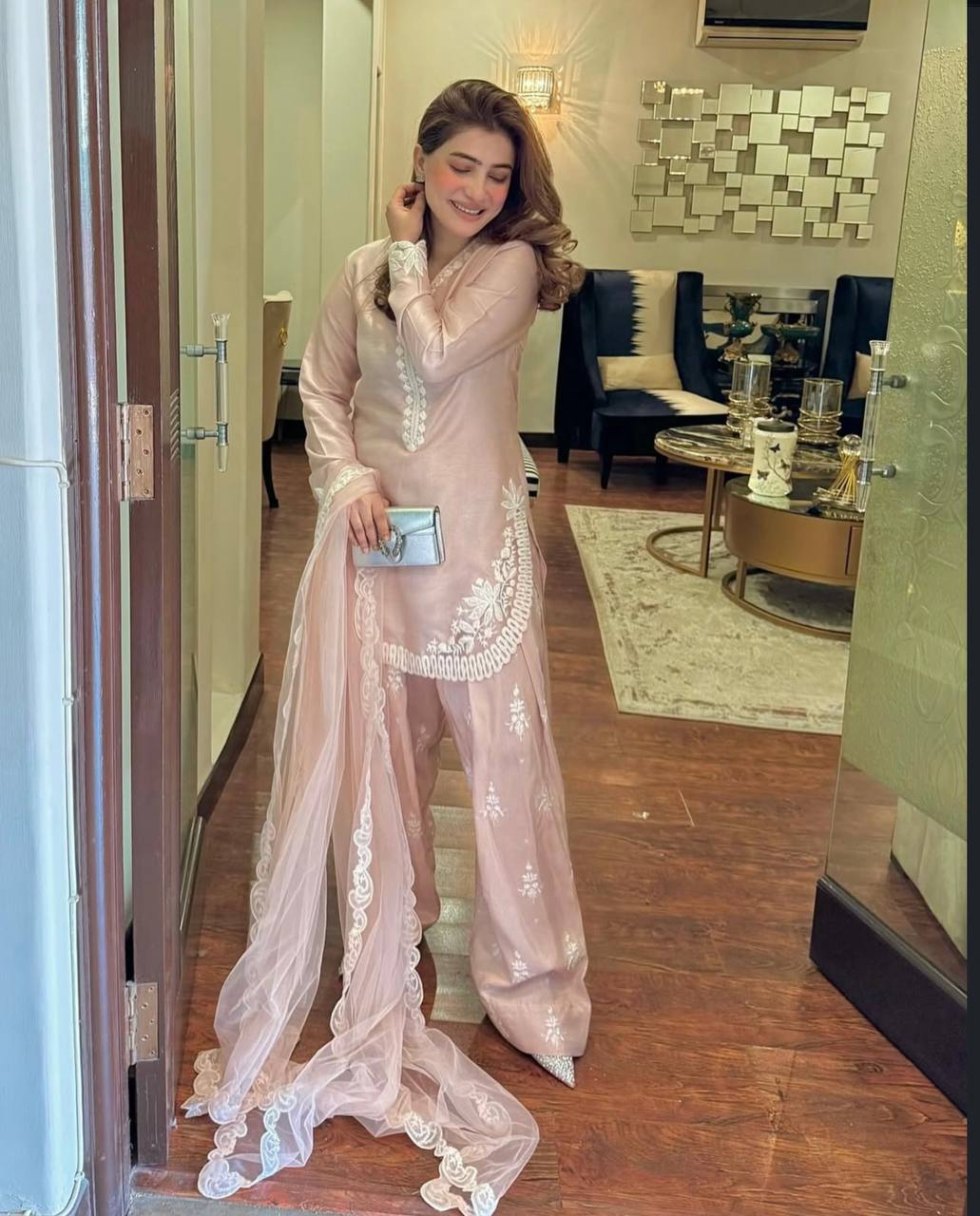 3 Piece Suit with Farshi Shalwar