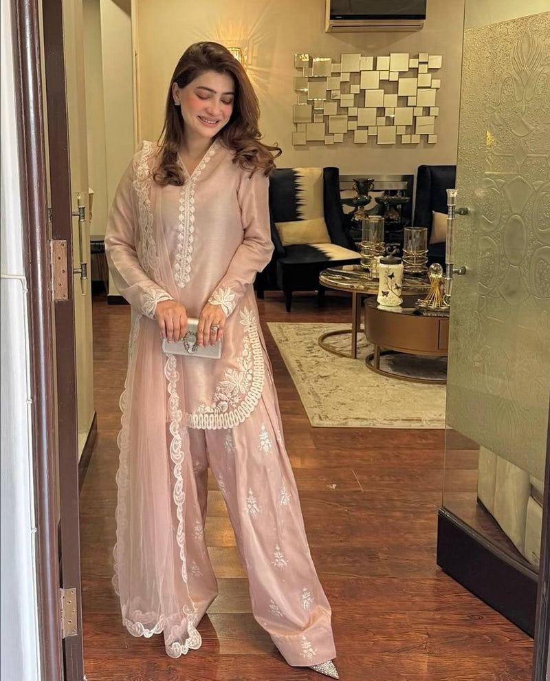 3 Piece Suit with Farshi Shalwar