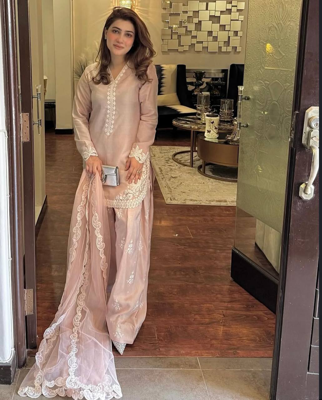 3 Piece Suit with Farshi Shalwar