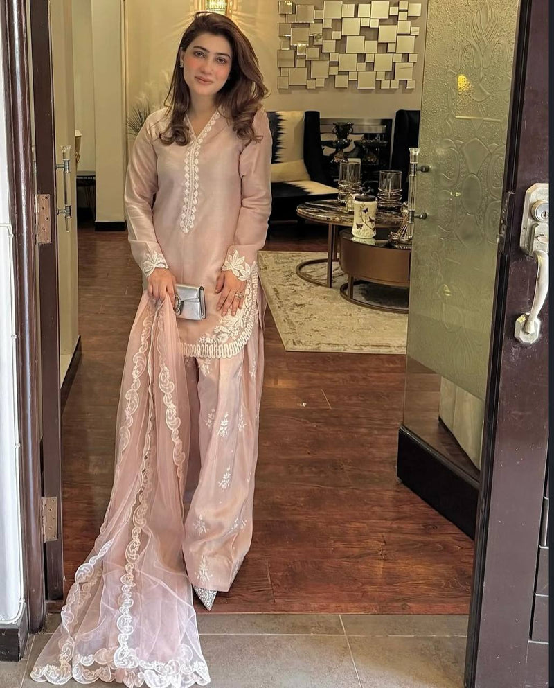3 Piece Suit with Farshi Shalwar