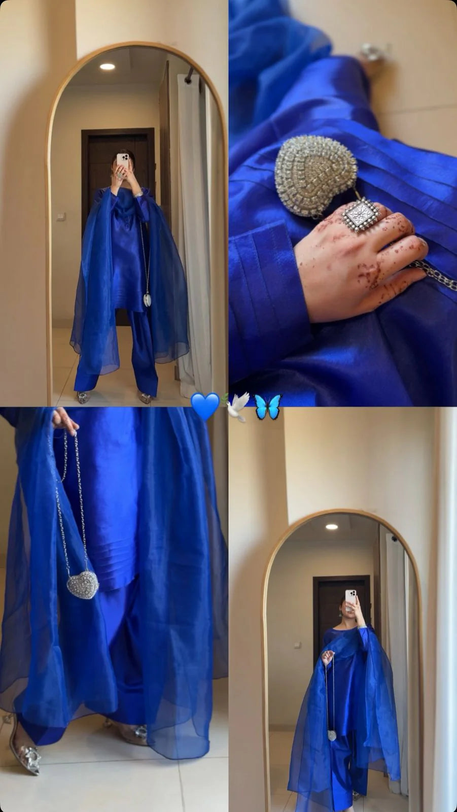 Royal Blue Farshi Shalwar