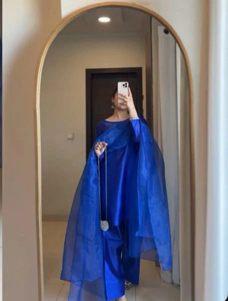 Royal Blue Farshi Shalwar