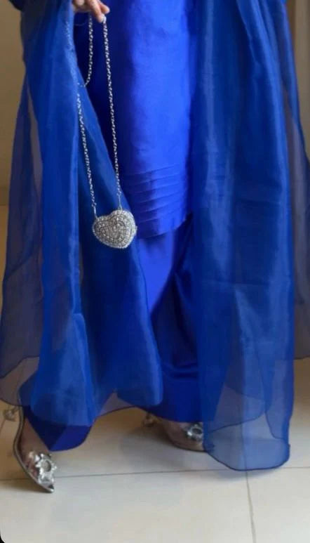 Royal Blue Farshi Shalwar