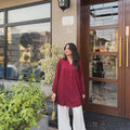 Red Farshi Shalwar 3 pise set