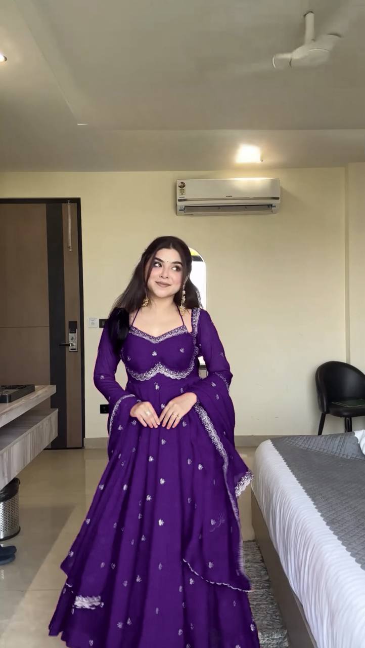 Neha Red Classic Anarkali Suit Set